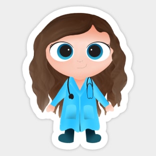 Cute doctor Sticker